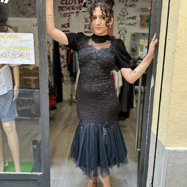 Abito vintage nero NO BRAND